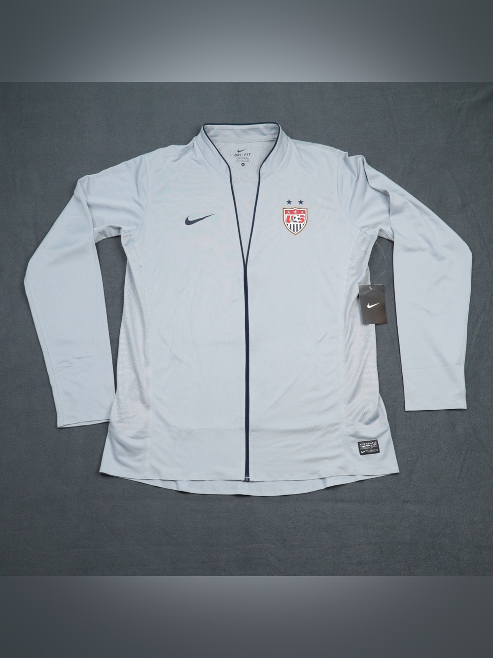 NWT Nike USA Women’s National Team Soccer 2011 Jersey Jacket Gray Size XL